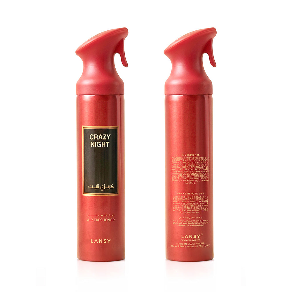 Crazy Night Air Freshener by LANSY – Front and back packaging views