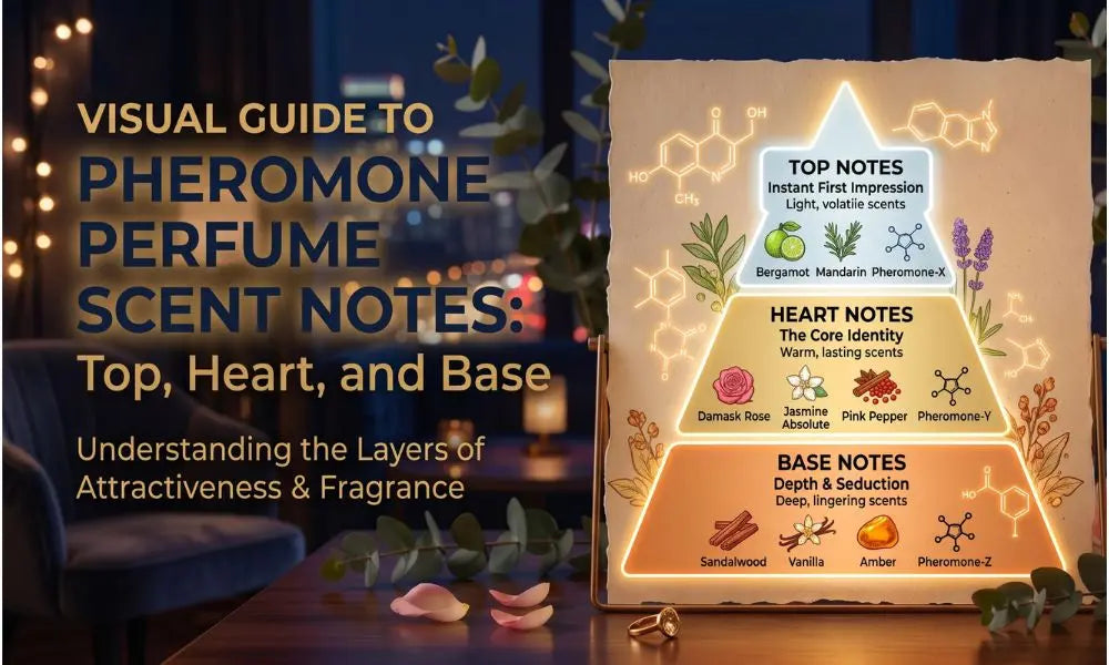 Visual Pheromone Perfume Scent Notes Guide: Top, Heart, Base