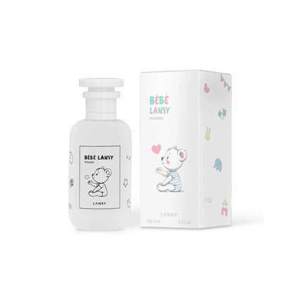 Lanry Bebe Lamy perfume bottle and packaging on a white background