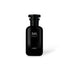 Black LANSY Amber Elite perfume bottle on a white background