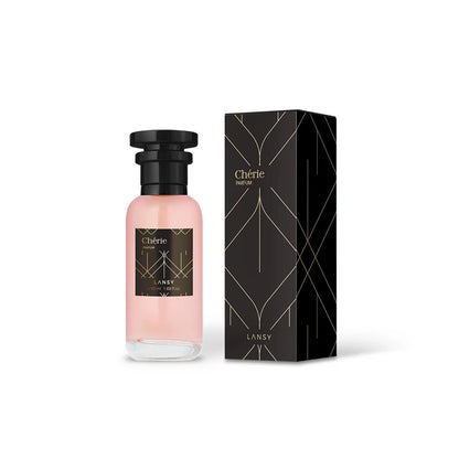 Lansy Chérie perfume bottle and packaging on a white background