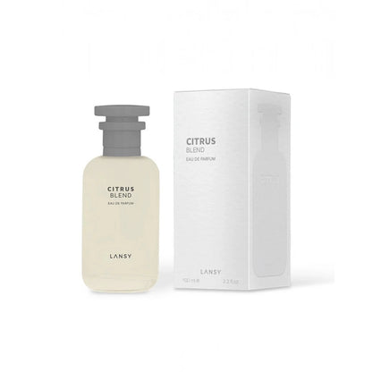 Lansy Citrus Blend perfume bottle and packaging on a white background 