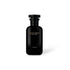 Black perfume bottle labeled &