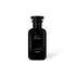 Black perfume bottle labeled &