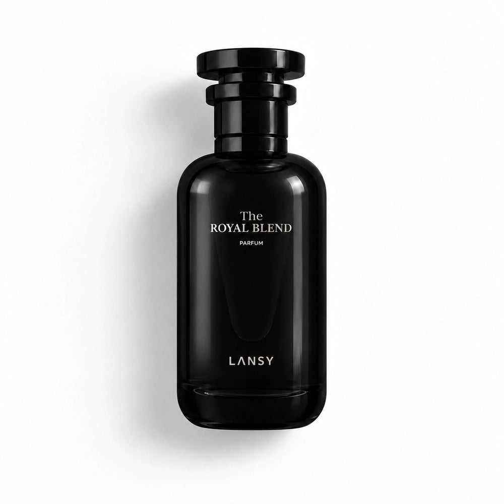Black LANSY perfume bottle labeled &