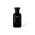 LANSY Soirée Blanche Parfum matte black perfume bottle on a white background.