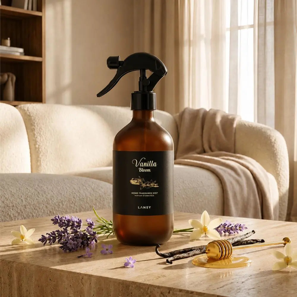 Vanilla Bloom mist with lavender, vanilla and honey.