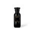 Black perfume bottle with &