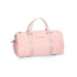 Pink duffel bag with &