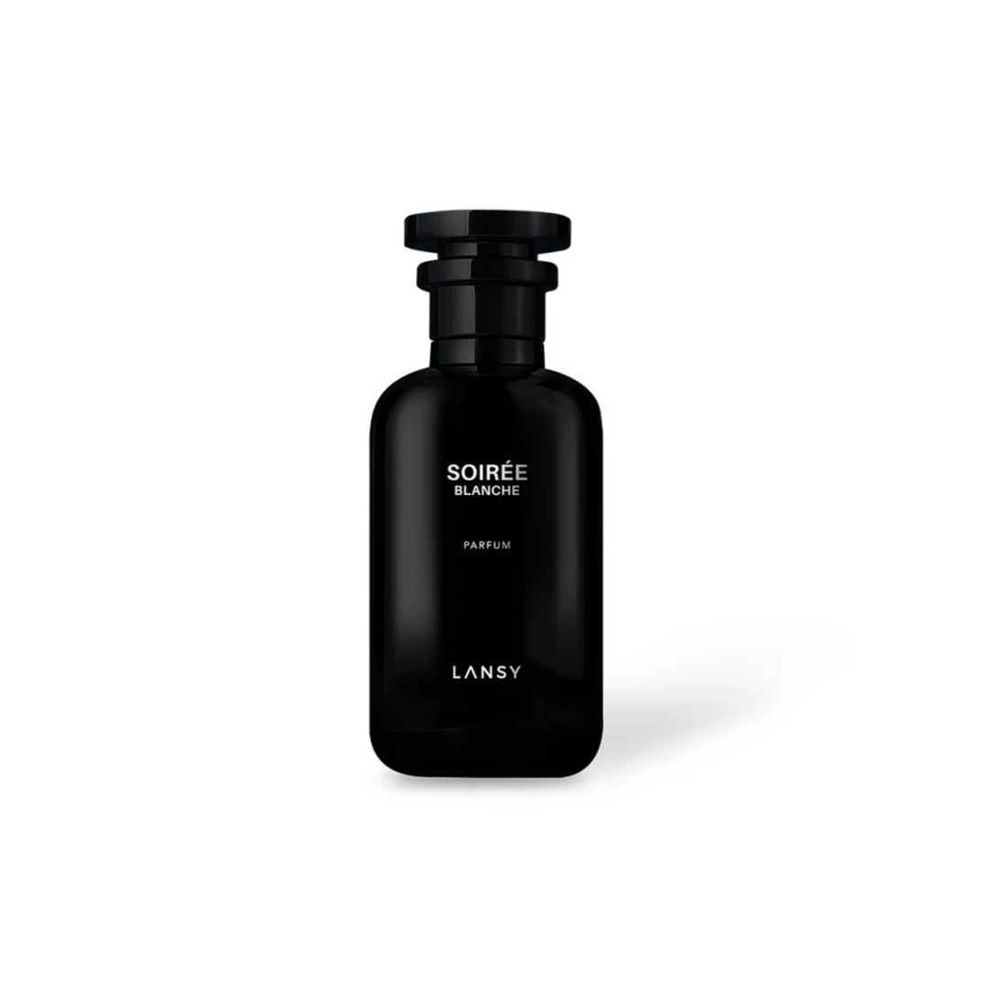 Black LANSY perfume bottle with &