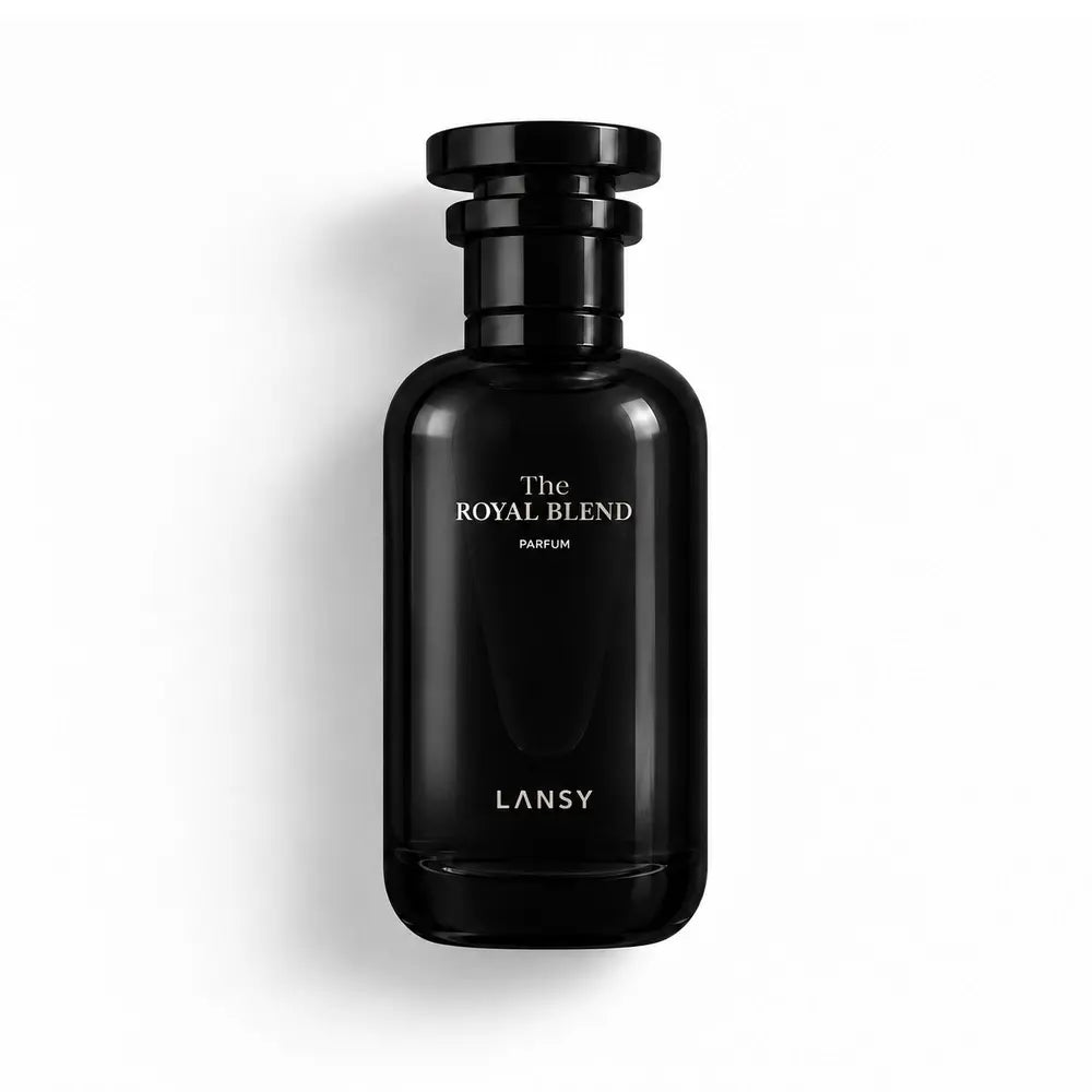 Black LANSY perfume bottle labeled &